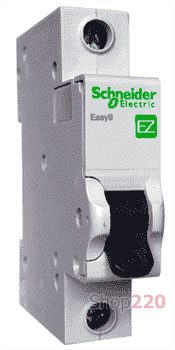 Автомат 6 А, 1 полюс, тип С, EZ9F34106 Schneider Easy9 - фото 34663