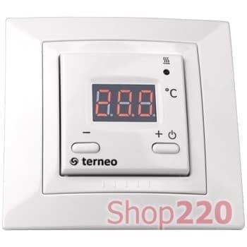 Терморегулятор для теплого пола terneo st, белый - фото 36243