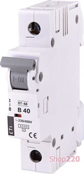 Автоматический выключатель 40А, 1 полюс, тип B, Eti 2171320 - фото 46485