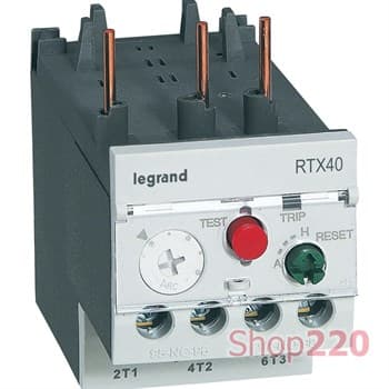 Реле тепловое RTX3 40, 9-13A стандартного типа, 416652 Legrand - фото 47960