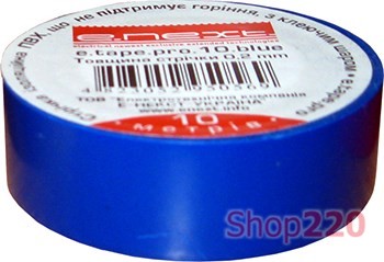 Изолента самозатухающая, 20м, синяя, e.tape.pro.20.blue Enext p0450012 - фото 74133