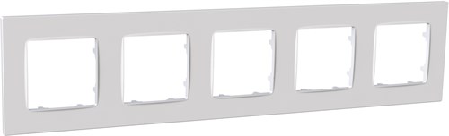 Рамка пятерная NORDIC, белый, PLK1050032 Plank Electrotechnic - фото 76945