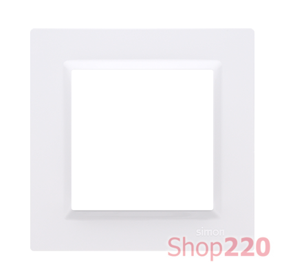 Рамка одинарная, белый, SIMON10 - фото 88169