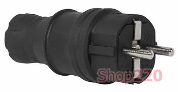 Вилка каучуковая 16А e.plug.rubber.028.16 Enext s9100023 - фото 90511