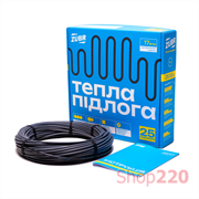 Нагревательный кабель 89 м, 8,9 - 11,1 кв. м, 1500Вт, ZUBR DC Cable 17 / 1500 Вт