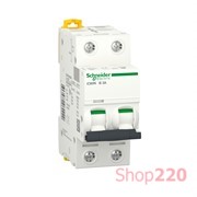 Автоматический выключатель 3А, 2 полюса, кривая B, IC60N Acti9 Schneider Electric