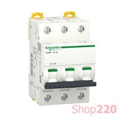 Автоматический выключатель 1А, 3 полюса, кривая B, IC60N Acti9 Schneider Electric