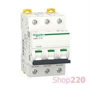 Автоматический выключатель 1А, 3 полюса, кривая C, IC60N Acti9 Schneider Electric