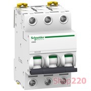 Автоматический выключатель 5А, 3 полюса, кривая D, IC60N Acti9 Schneider Electric