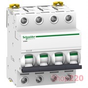 Автоматический выключатель 3А, 4 полюса, кривая D, IC60N Acti9 Schneider Electric