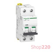 Автоматический выключатель 16А, 2 полюса, кривая C, IC60N Acti9 Schneider Electric