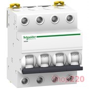 Автоматический выключатель 6А, 4 полюса, кривая B, IK60N Acti9 Schneider Electric