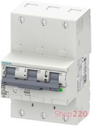 Селективный автоматический выключатель 16А, 3 полюса, кривая Е, Siemens