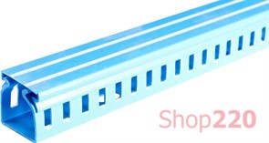 Короб пластиковый перфорированный 80х60мм, голубой 2м, e.trunking.perf.stand.80.60 Enext