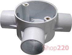 Коробка соединительная трубная, 3 ввода, d20мм, e.pipe.3.db.stand.20 Enext