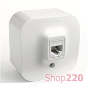 РОЗЕТКА КОМПЬЮТЕРНАЯ RJ45, БЕЛЫЙ, 782224 LEGRAND QUTEO