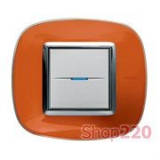 Рамка форма эллипс, прозрачная, цвет апельсиновая карамель, HB4802DR