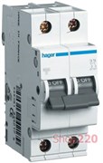 Автоматический выключатель 0,5 А, 2 полюса, С, 6 kA MC200A Hager