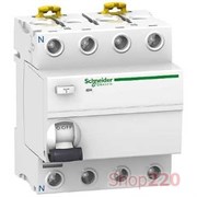 УЗО 40А 30МА, 4 ПОЛЮСА, ТИП АС, IID K ACTI9 A9R50440 SCHNEIDER ELECTRIC