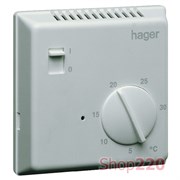 Термостат цифровой с датчиком IP65, ручное ВКЛ/ВЫКЛ, EK005 Hager