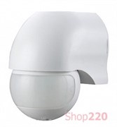 ДАТЧИК ДВИЖЕНИЯ НАСТЕННЫЙ, 180°, IP44, E.SENSOR.PIR.12.WHITE