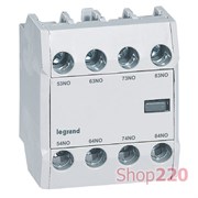 Контакт фронтальный вспомогательный CTX3, 4НВ, 416853 Legrand