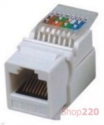 Модуль KeyStone RJ-45 UTP, кат.5е, SLIM, Hager Lumina WL9002