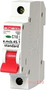 Автоматический выключатель 10А, 1-фазный, хар-ка С, e.mcb.stand.45.1.C10 s002007 E.NEXT