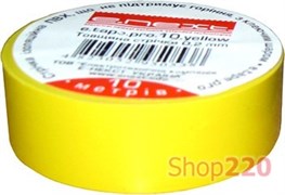 Изолента e.tape.stand.20.yellow, желтая (20м)