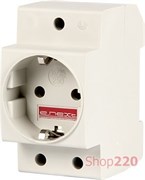 Розетка на din-рейку с заземлением e.socket.pro.din.tms Enext s004002