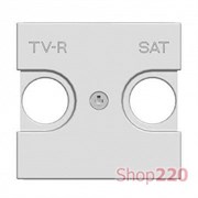 Накладка розетки TV+R/SAT, белый, Zenit ABB N2250.1 BL