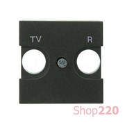 Накладка розетки TV+R, антрацит, Zenit ABB N2250.8 AN