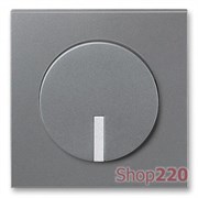 Накладка кнопочного диммера, сталь/титан, Neo Tech ABB 3299M-A00100 73