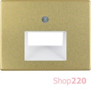 Накладка для двойной компьютерной розетки, золото, ARSYS Berker 14100002