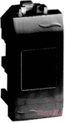 Розетка компьютерная RJ45 экранированная, 1мод., черный, Brava ДКС 77457N