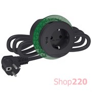 Розетка в стол 220в с USB тип А, антрацит, INS44005 Schneider Electric