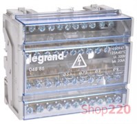 Кросс-модуль на din-рейку 125А, 4 полюса, Legrand 004886