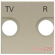 Накладка розетки TV+R, шампань, Zenit ABB N2250.8 CV