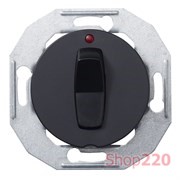 Кнопка с подсветкой, черный, Renova WDE011204 Schneider