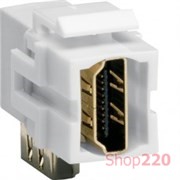 Разъем HDMI угловой типа KeyStone, VZ20HA Hager