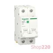 Автоматический выключатель 32А, 2 полюса, уставка В, Resi9 R9F02232 Schneider Electric