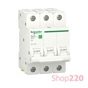 Автомат 6А, 3 полюса, уставка С, Resi9 R9F12306 Schneider Electric