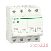 Автомат 40А, 4 полюса, уставка С, Resi9 R9F12440 Schneider Electric