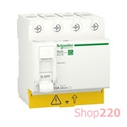 УЗО 63А, 300 мА, 4 полюса, Resi9 R9R54463 Schneider Electric