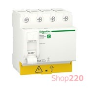 УЗО 63А, 30 мА, 4 полюса, Resi9 R9R61463 Schneider Electric