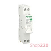 Одномодульный дифавтомат 10А, 30 мА, уставка С, тип АС, Resi9 R9D87610 Schneider Electric