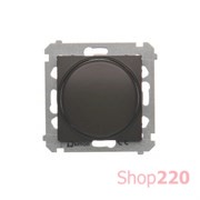 Диммер для LED 2-100Вт, коричневый, SIMON54