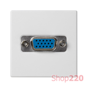 Розетка VGA HD15, белый, К45 Simon K100B/9