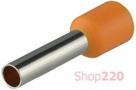Наконечник трубчатый 4 мм кв удлиненный, оранжевый, НТ 4,0-12 Аско A0060010029