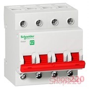 ВЫКЛЮЧАТЕЛЬ НАГРУЗКИ "І-О" 80 А, ЧЕТЫРЕХПОЛЮСНЫЙ, EZ9S16480 SCHNEIDER ELECTRIC